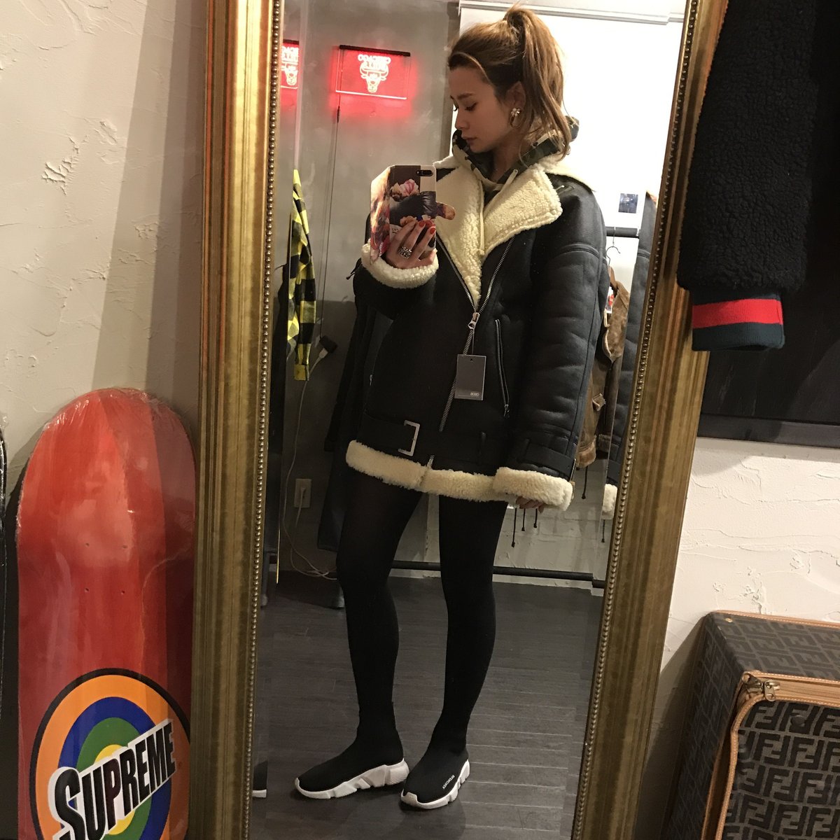 OverSized Boa Riders Jacket | BINGOSTAR ・ ビンゴスター