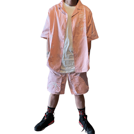 EPTM/Paisley SHORTS "PINK"  (SET UP)