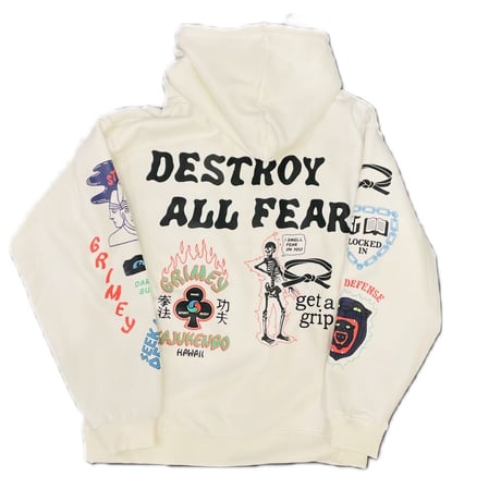 GRMY/Destroy Hoodie "WHITE"