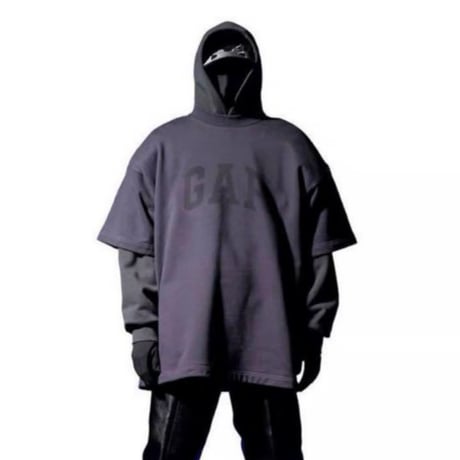YEEZY GAP  by BALENCIAGA / CROP DOVE NO SEAM TEE "DARK GREY"