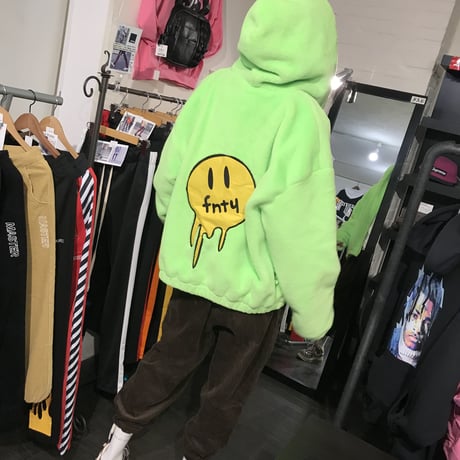 FNTY/FUR Hoodie Jacket NEON YELLOW