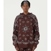 FNTY/Knitted Paisley  Hoodie  "BROWN "