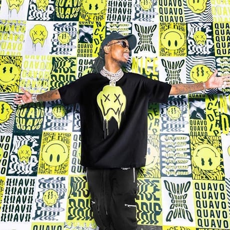 BOOHOO × MIGOS/Tie Die Smile Tee RED