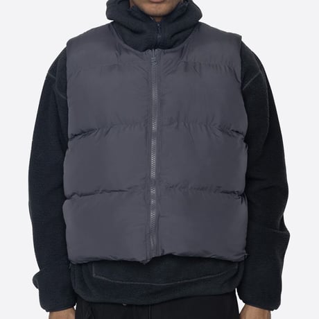 EPTM/PUFFER VEST（REVERSIBLE）”SILVER GRAY"