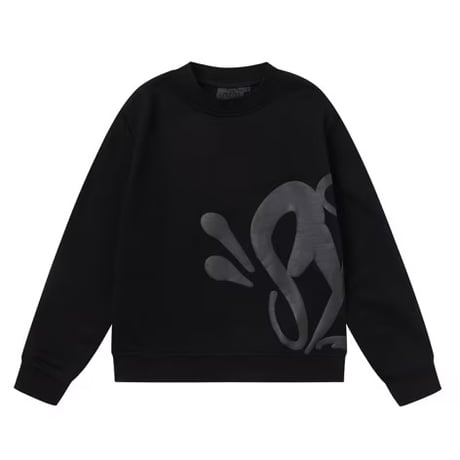 SYNA WORLD / Logo Crewneck sweatshirt  (BLACK)