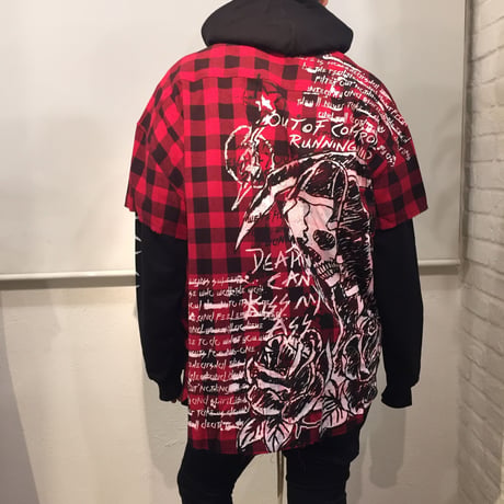 Granted/Art Paint Oversized cut off shirts