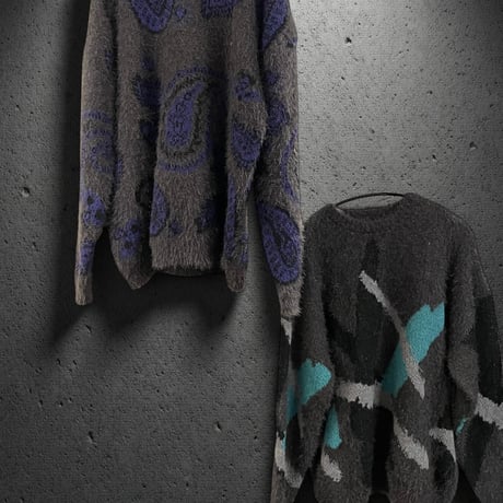 RE NEW/Bandana knit "GRAY"