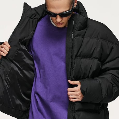 WOSS.official/SHORT DOWN JACKET  BLACK