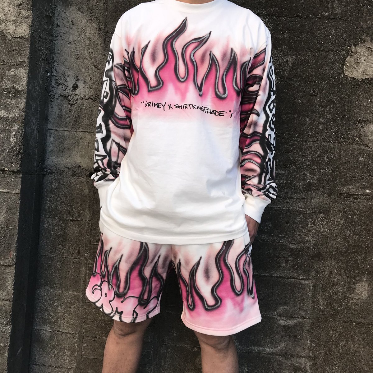 GRMY×Shirts King Phade/Flame Art Long sleeve