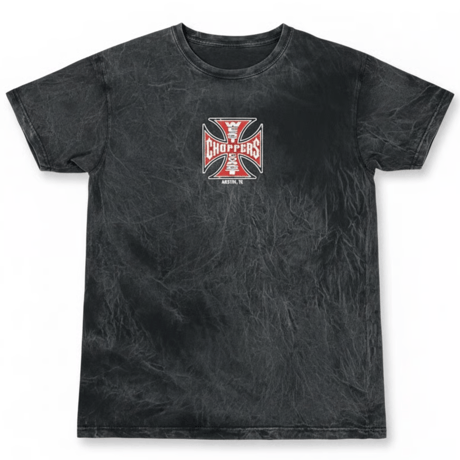 West Coast Choppers/ W.C.C Logo Tshirts "Wash Black"