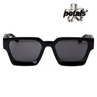 Petals and Peacocks/Big Flame sunglasses "BLACK"