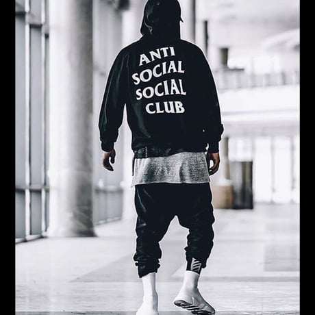Anti Social Social Club/Logo フーディー　BLACK