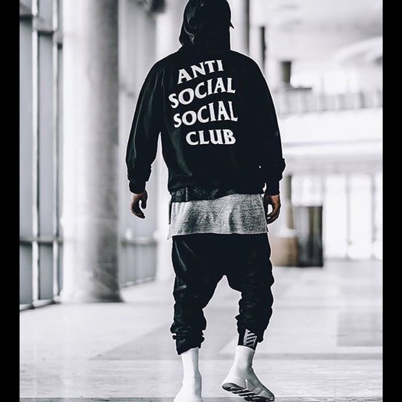 Anti Social Social Club/Logo フーディー BLACK | BING
