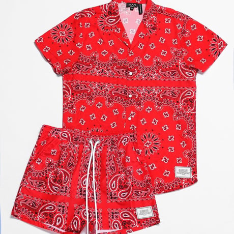 BOOHOO × Migos /BANDANA Set Up  RED