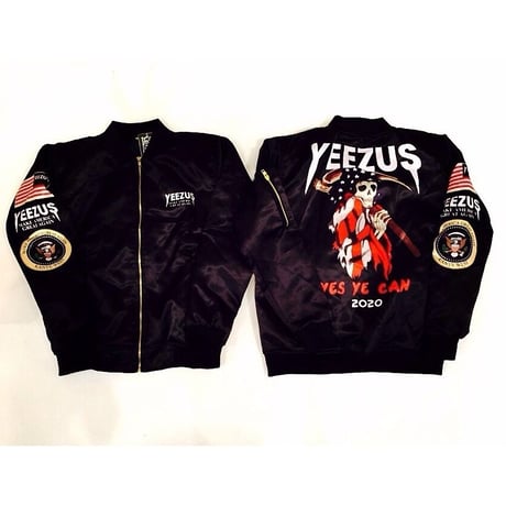Nineteenth letter/Yeezus Campaign Bomber Jacket ブラック