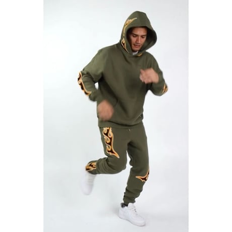 EPTM/FLAME HOODIE ”OLIVE”