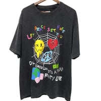 FNTY/  LET PEACE SET YOU FREE TSHIRTS "VINTAGE  BLACK"