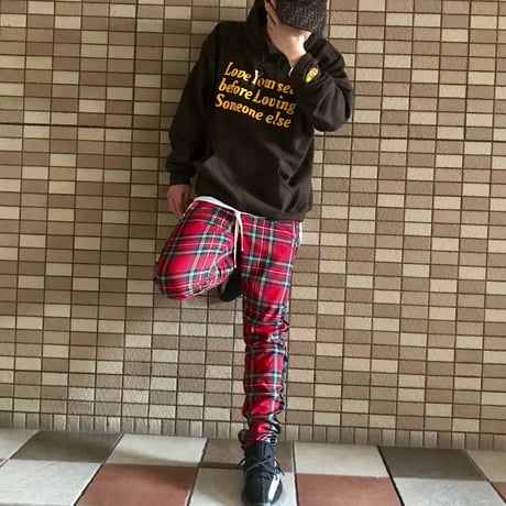 Petals and Peacocks/Love Hoodie BROWN