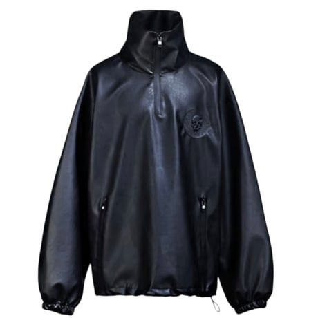 By The R/ Leather Anorak Jacket
