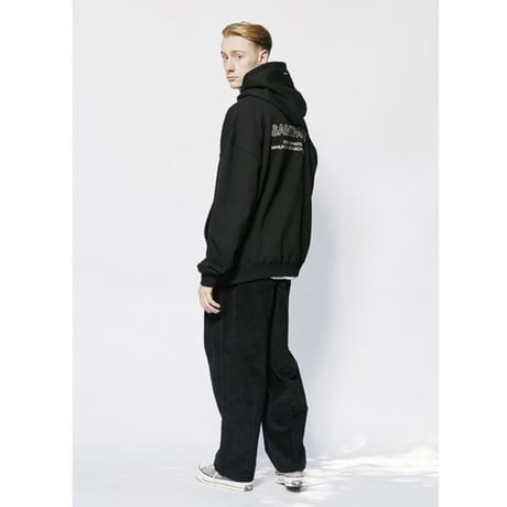 SAINT PAIN/Back Logo Hoodie BLACK