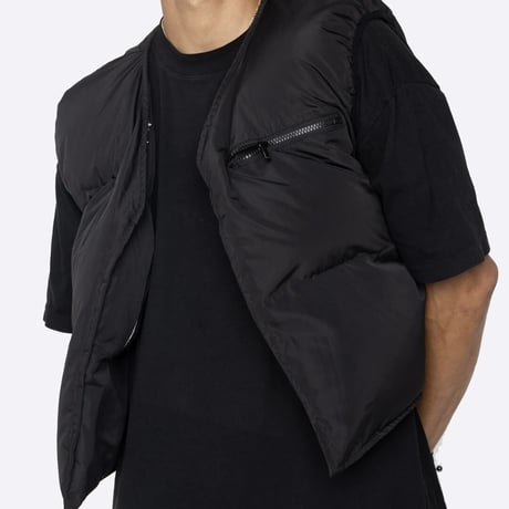 EPTM/PAISLEY PUFFER VEST（REVERSIBLE）”BLACK"