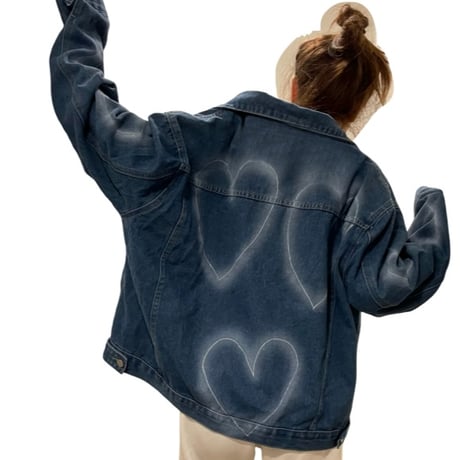 Mismatch NYC/Short Heart Denim Jacket