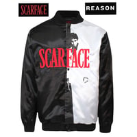 Reason Clothing Newyork /SCARFACE Satin Bomber Jacket