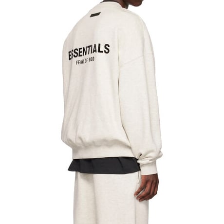 ESSENTIALS by Fear of God /LOGO Crewneck "OFF WHITE"