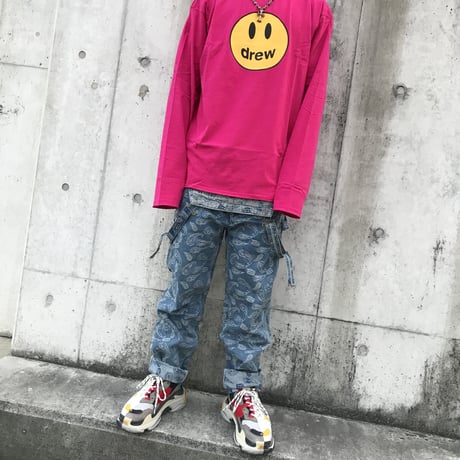 Drew House/Mascot LongSleeve MAGENTA