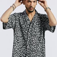 SAINT PAIN/BIG Leopard Shirts BLACK