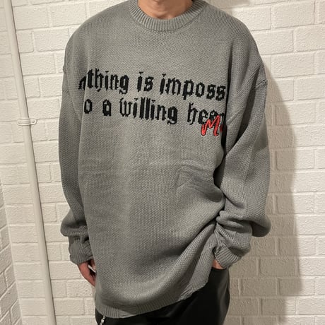 WOSS.official/ANGEL Oversize Long Knit