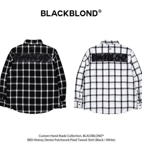 BLACK BLOND/Tweed Long  Jacket BLACK