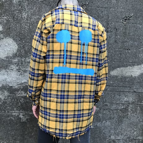 BOOHOO × Migos /Smile Check Shirts　YELLOW