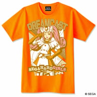 セガ・ハード・ガールズ x ドリームキャスト Tシャツ -オレンジ-