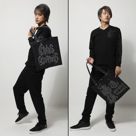 【KEITAAMEMIYA x GAMESGLORIOUS】K.A.Denim Bag-Dark Knight-