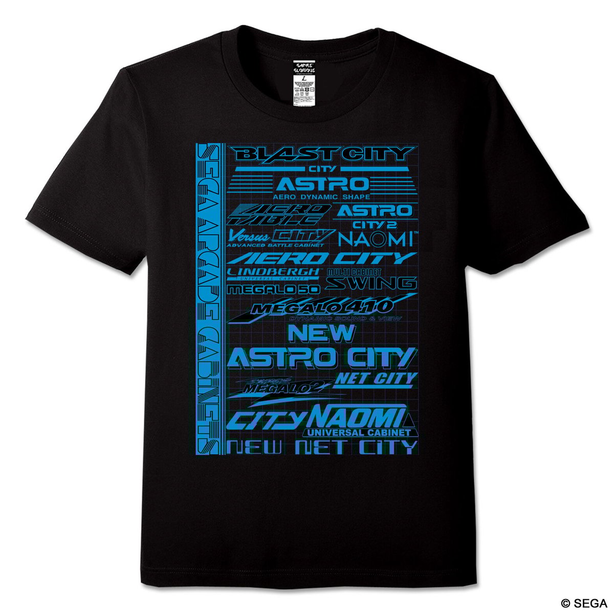 レア・未使用 ナムコ限定 フラッシュTシャツ ギャラガ 光るTシャツ ゲーム ギャラガ』40周年記念デザインや『ギャラクシアン』、『ギャラガ