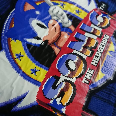 SONIC THE HEDGEHOG  プラッド ロングシャツコート