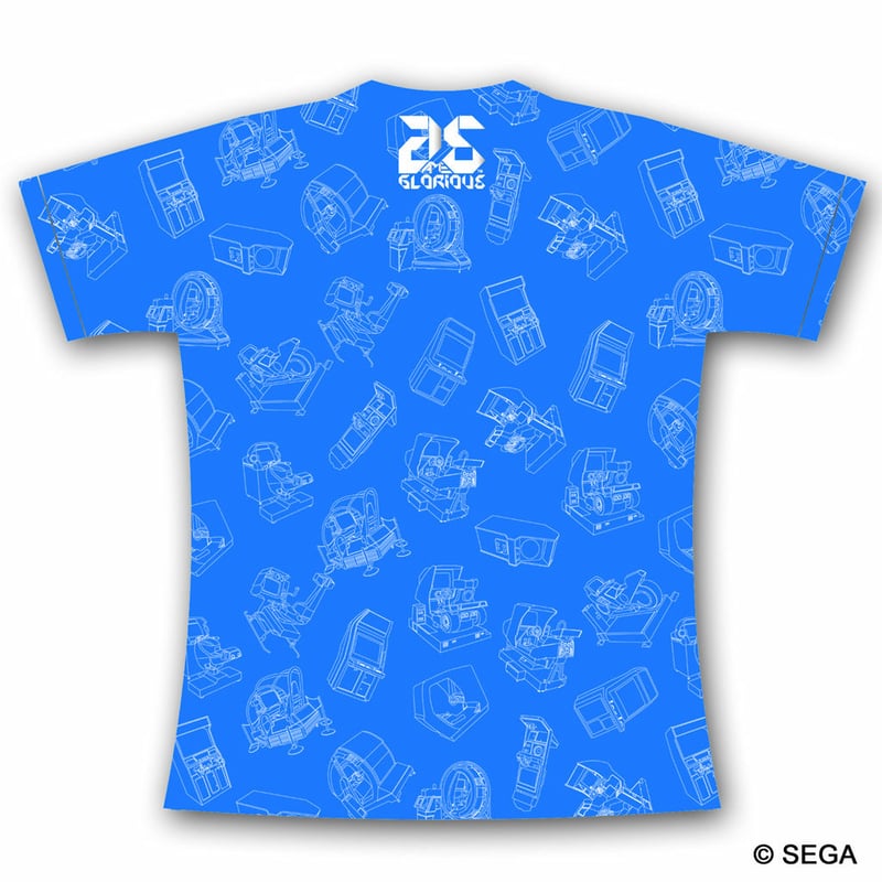 SEGA Arcade Gamer Tシャツ -BLUE- | games-glorious