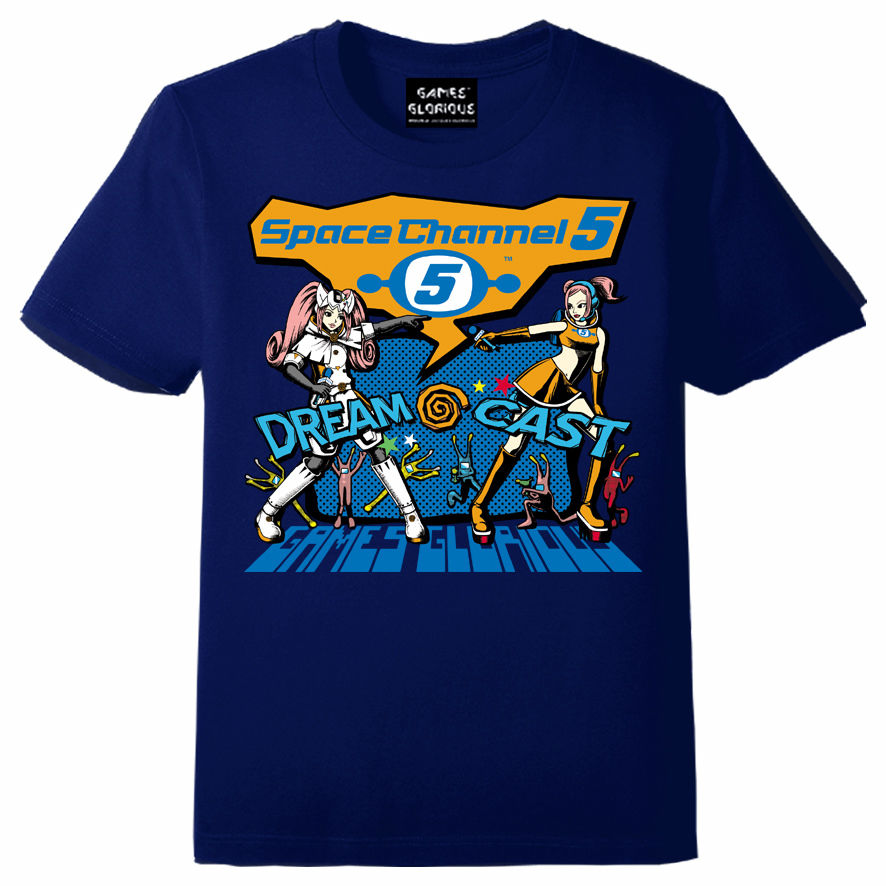 SOLD OUT】ドリームキャスト x スペースチャンネル5 Tシャツ -NAVY- |
