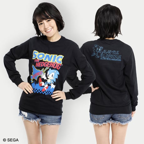 【SOLD OUT】限定10枚！SONIC THE HEDGEHOG x HOKKAIDO ロングTシャツ -BLACK-