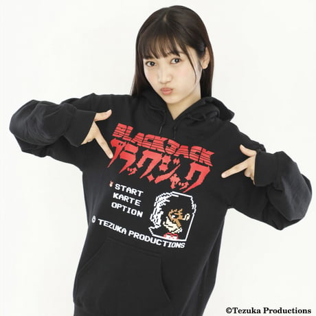 【SOLD OUT】ブラックジャック 8-bit Title スタイルパーカー