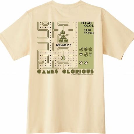 【SOLD OUT】GB版パックマン【GB PACMAN Sepia-monochrome Tee】