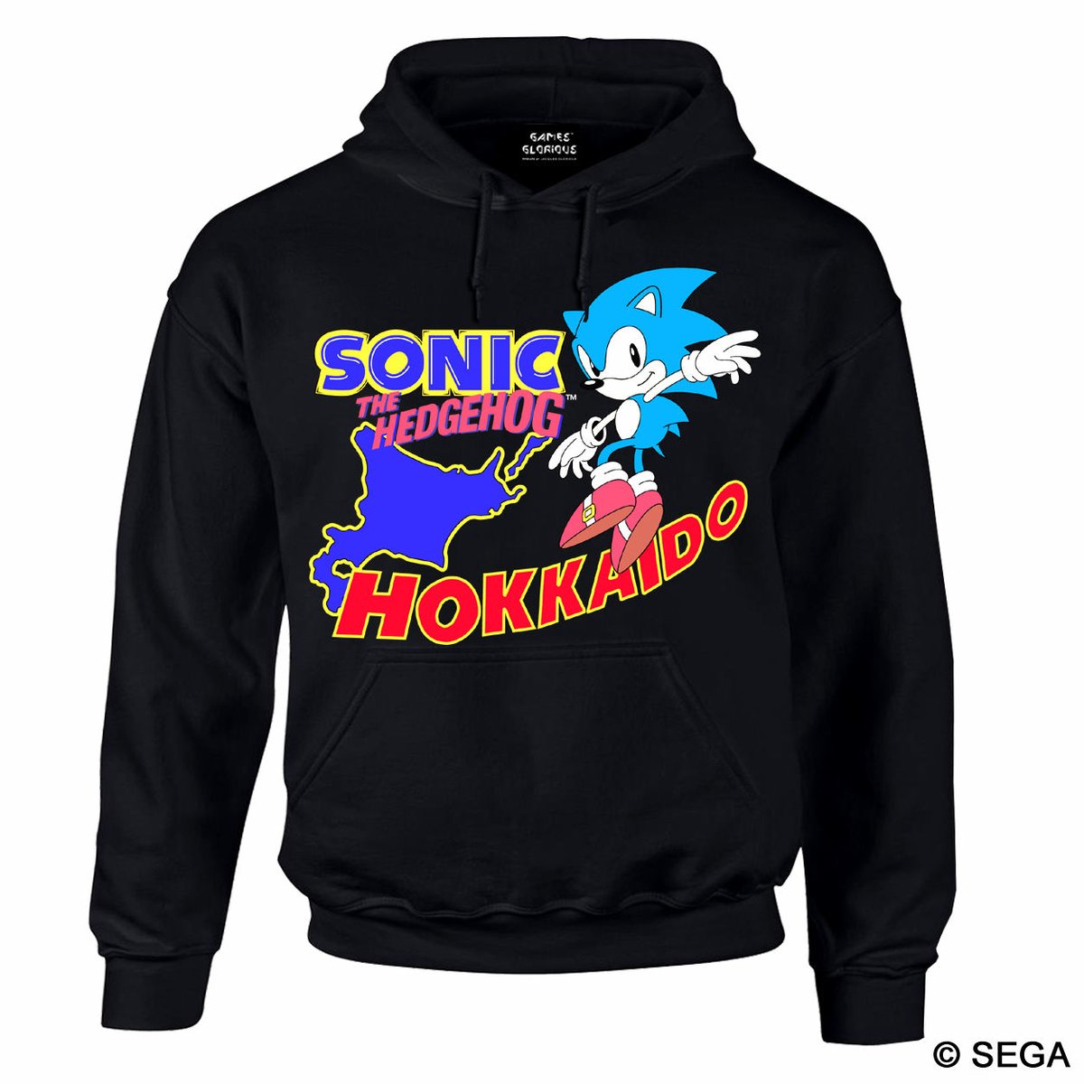 SONIC THE HEDGEHOG x HOKKAIDO スタイルパーカー -BLACK-