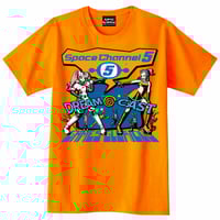 ドリームキャスト x スペースチャンネル5 Tシャツ  -ORANGE-