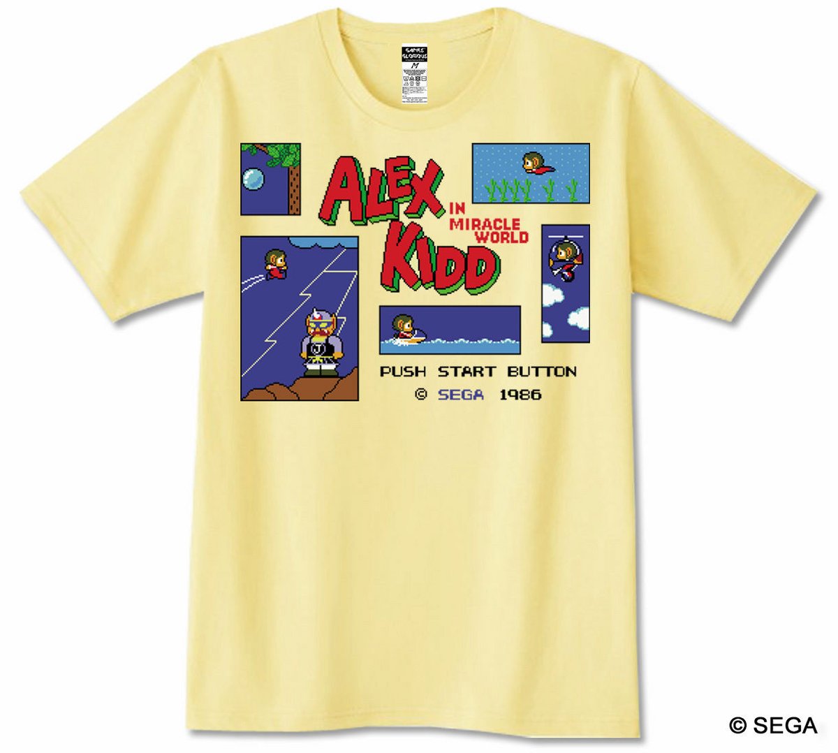 ALEX KIDD in Miracle World Tシャツ | games-glorious