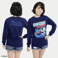 【SOLD OUT】限定10枚！SONIC THE HEDGEHOG x HOKKAIDO ロングTシャツ -NAVY-