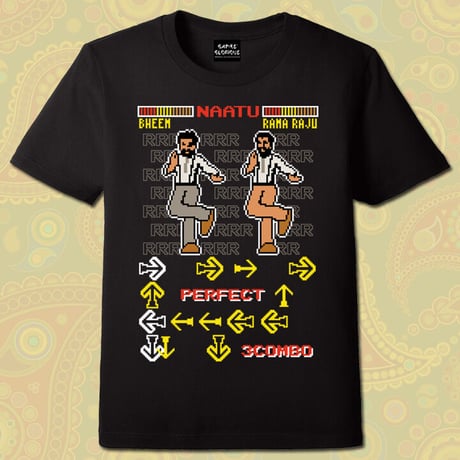 RRR「Naatu Naatu 8-bit」Tシャツ