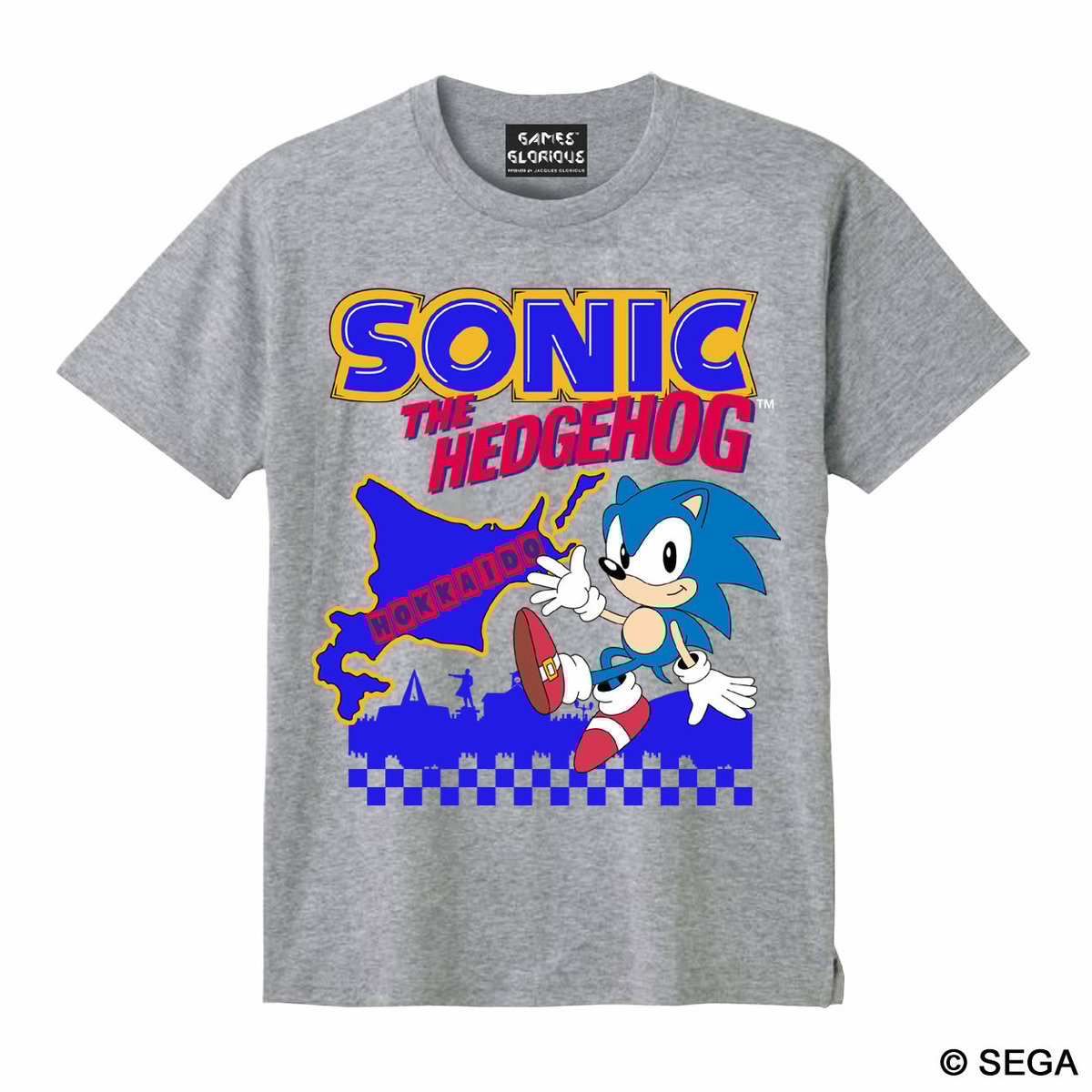 SONIC THE HEDGEHOG x HOKKAIDO Tシャツ -GRAY- | gam