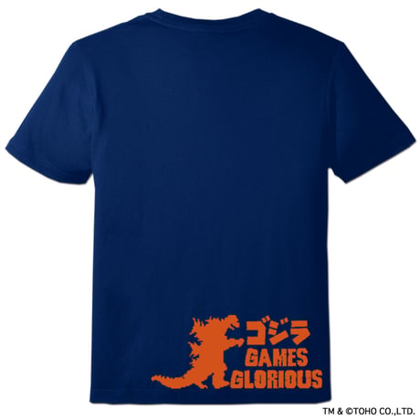 【GG限定カラー】GODZILLA NES Startup Tシャツ -ミッドナイトブルー-
