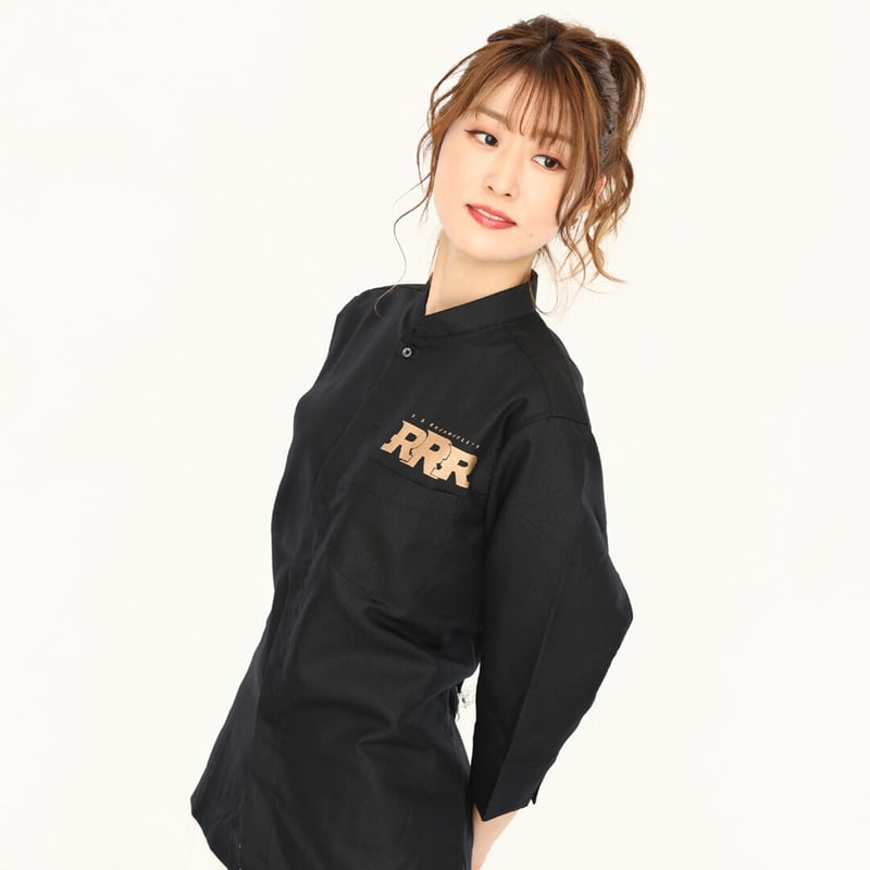 スタンドカラージャケットrrr様 RRR クルタ風スタンドカラーシャツ -ブラック- | games-glorious